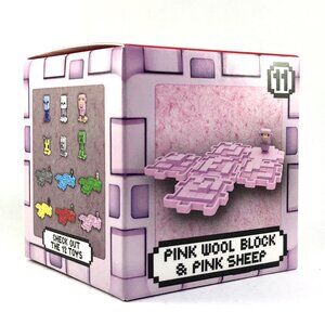 2025 A Minecraft Movie McDonald’s Kids Happy Meal Toy #11 Pink Wool & Pink Sheep